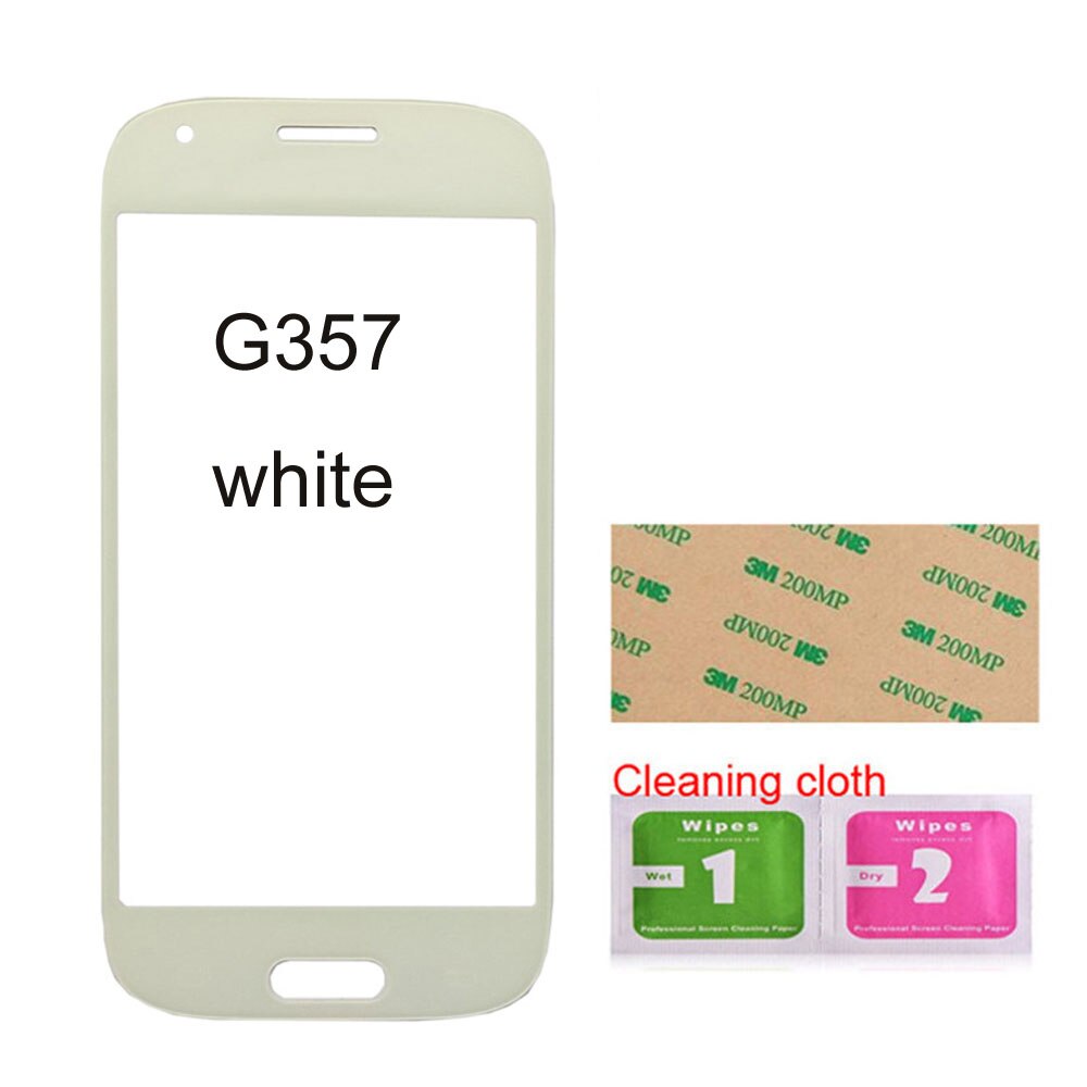 Panel frontal de cristal móvil de 4,3 pulgadas para Samsung Galaxy Ace Style LTE G357, cristal frontal (digitalizador sin Panel de pantalla táctil), vidrio exterior: White No Tools