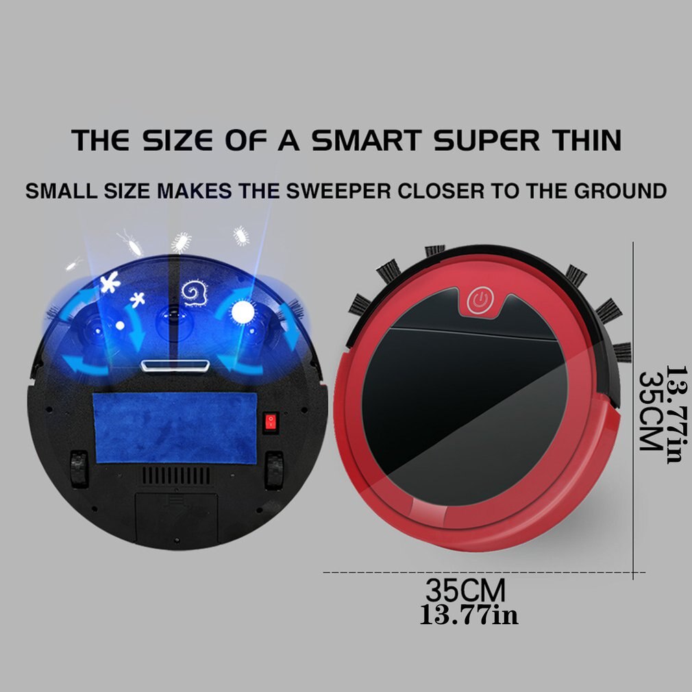 Intelligent Sweeping Robot With Remote Control Single Mop Dust Collector Home Sweeping Robot Floor Cleaning Tools