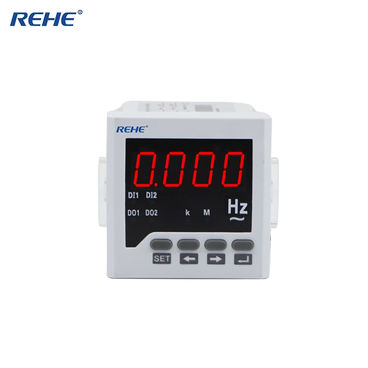 REHE RH-F61 72*72MM Digital Intelligent Single-phase Frequency Meter meter high Measurement Of Ture RMS Frequencia Meter