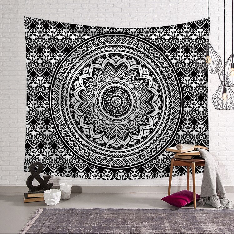 Chakra Bohemian Tapijt Muur Opknoping Wandtapijten Deken Decoratie Voor Thuis Muur Stof: 200cmx150cm / YA21