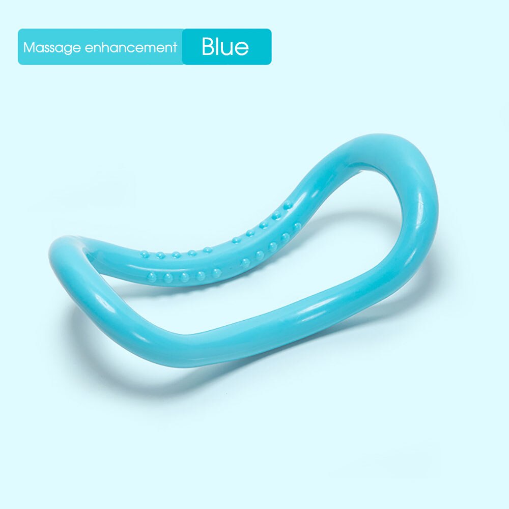 Yoga Magic Ring Pilates Yoga Circle Equipment Muscle Trainer Workout Fitness Circle Training Resistance Support Tool Calf Home: Ivory