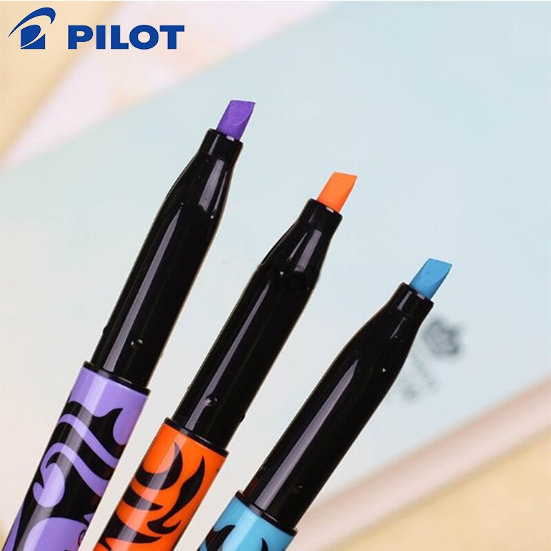 Pilot sw-fl frixion slettelig highlighter 6 stk farvemarkør sæt doodle malerartikler