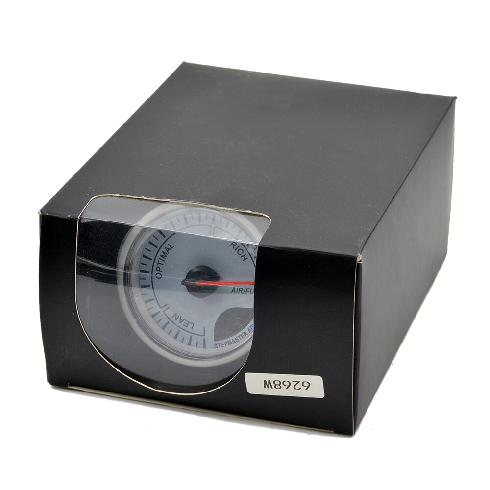 Dragon 60mm Auto Air Fuel Ratio Car Gauge White and Red Backlight Narrow Band Oxygen Sensor Meter