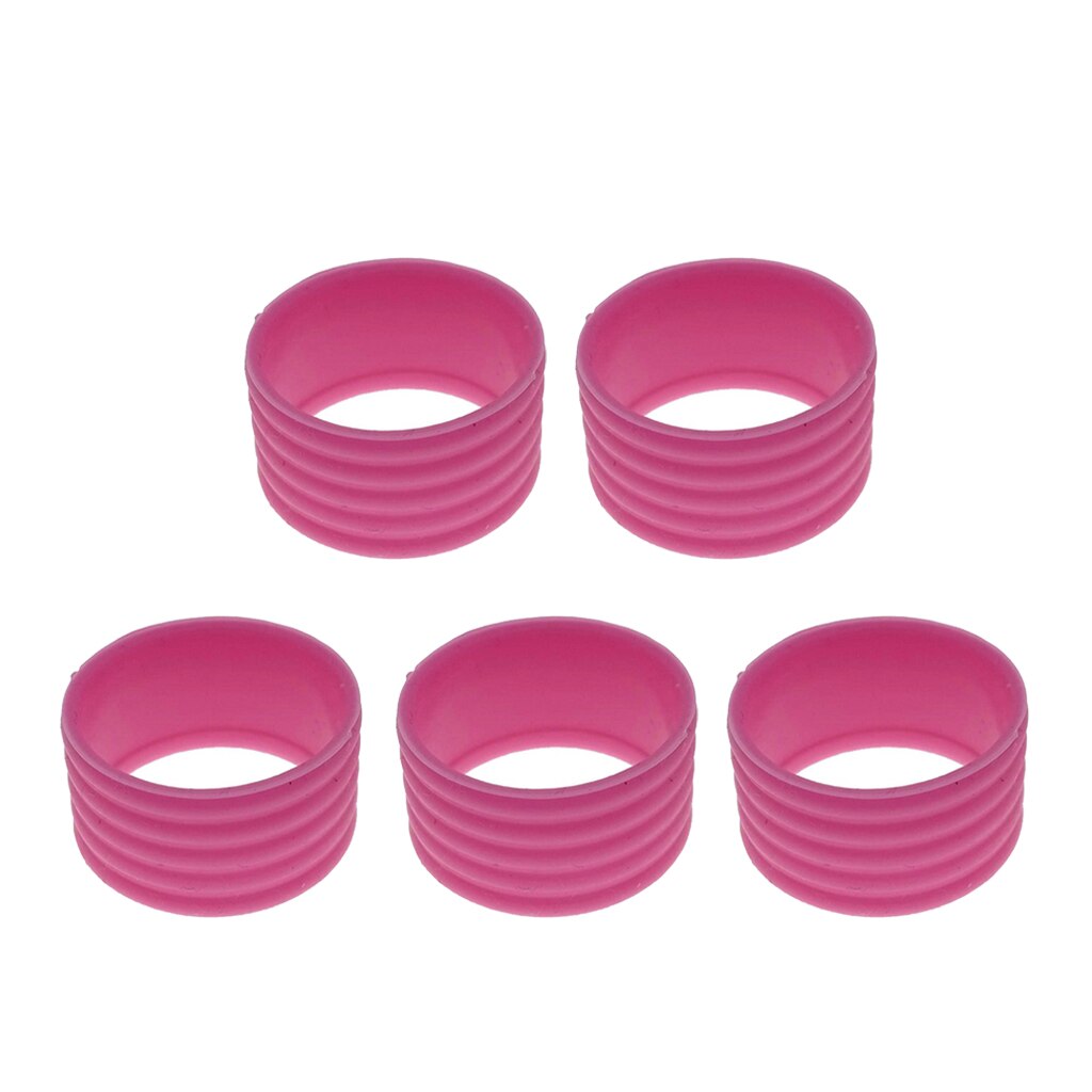 5 Packs Tennisracket Grip Ring Zweetabsorberende Badminton Grip Band: Pink