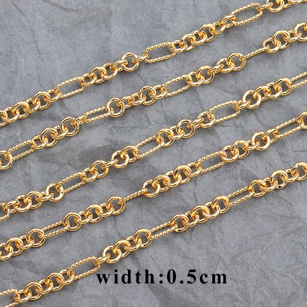 YEGUI C54,18k gold plated,0.3 microns,jewelry accessories,goldon chain,jewelry making,jewelry findings,diy chain necklace,1m/lot: C5408