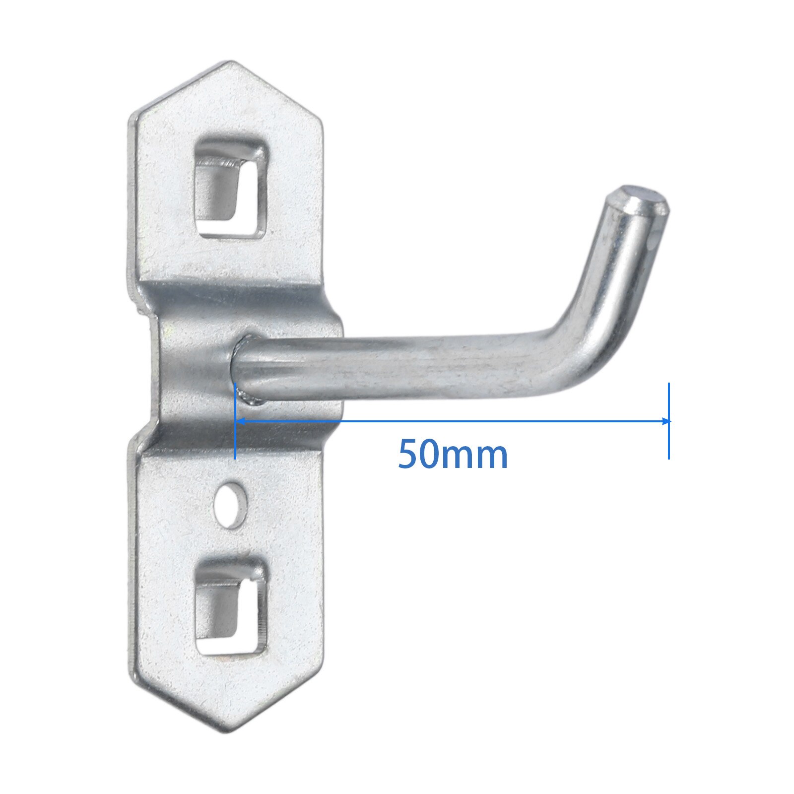 10pcs/lot Hole Board Hook Steel Oblique Hanger Hardware Tool Hammer/Pliers Wall Mount 25/50/75/100/150/200mm Storage Rack Garage: 50mm