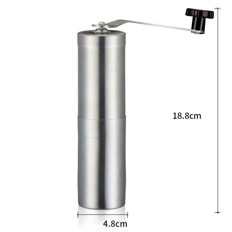 Roestvrijstalen koffiemolens handmatige koffiemolen maïs koffiezetapparaat verstelbare koffiemolen machine draagbare gereedschappen