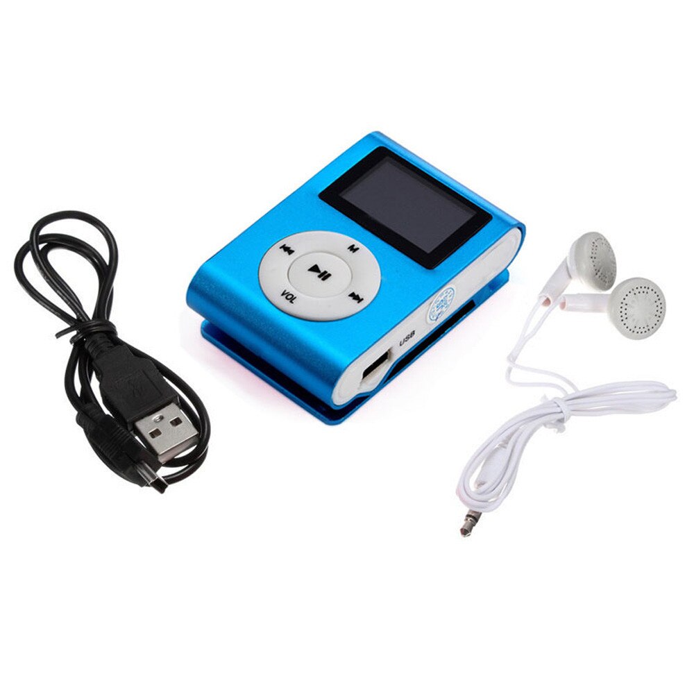 Mini USB Clip MP3 Speler Lcd-scherm 32 gb Micro SD TF Card Draagbare MP3 Mini Clip MP3 speler waterdichte sport mp3 YE12.10