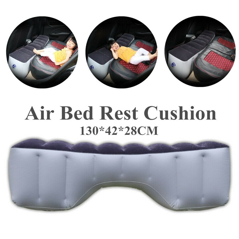 Colchón inflable de coche, asiento trasero de viaje, almohada de cojín para cama de aire al aire libre