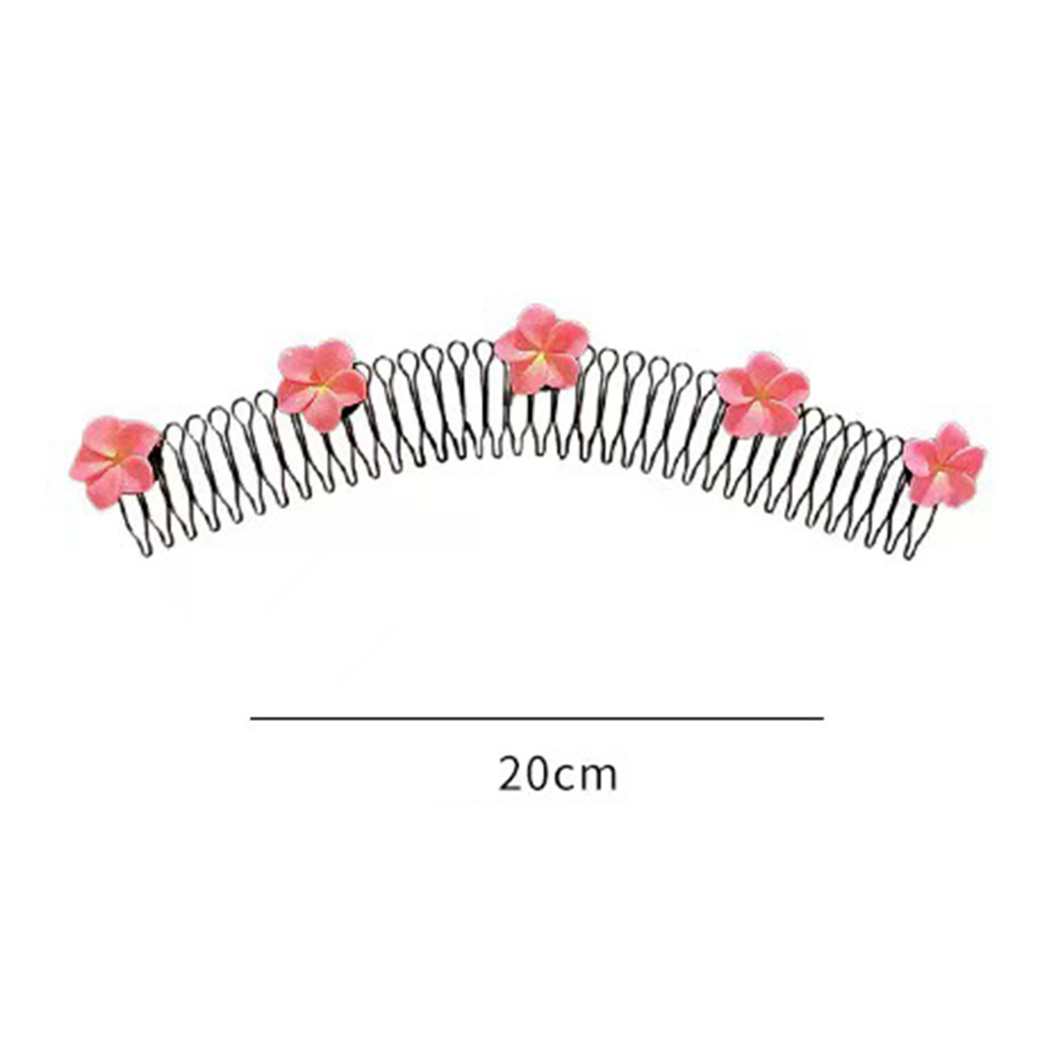 Diademas con acabado de pelo roto para mujer, accesorios para el cabello, horquillas para niños, peine largo, Flor de huevo dulce, Clips,