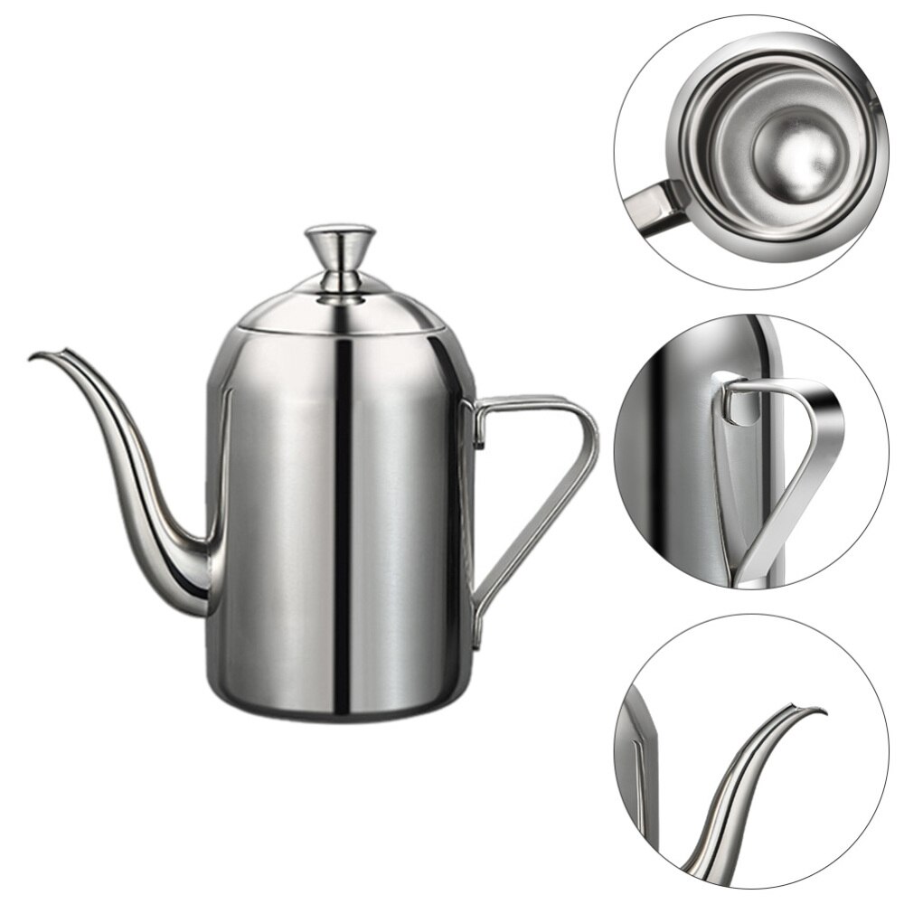 1Pc 560ml Stainless Steel Oil Container Oil Strainer Pot Sesame Oil Dispenser