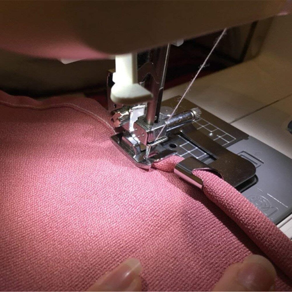 1pc Rolled Hem Pressure Foot Sewing Machine For Singer Brother Low Shank Adapter Household Supplies Necesidades Diarias #50g