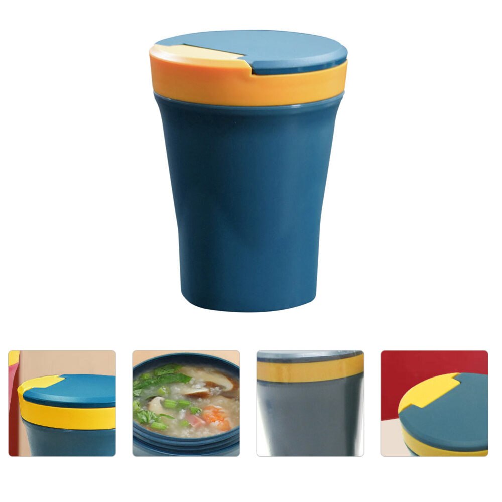 450Ml Microwaveable Soep Cup Soep Container Met Deksel Lepel Voor Vrienden Familie