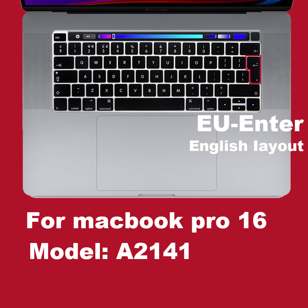 Kannettavan tietokoneen näppäimistön suojus eu&us näppäimistön kotelon suoja macbook prolle 16 13 air 12 15 touchbar malli  a1706 a 1466 a 1708 1990 2 a 1398 a 1534