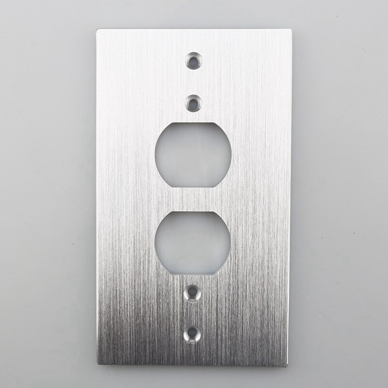 Socket Panel 150X86 Aluminum Alloy Audio Hifi Socket Board Acoustic Terminals Speaker Power Connector Faceplate
