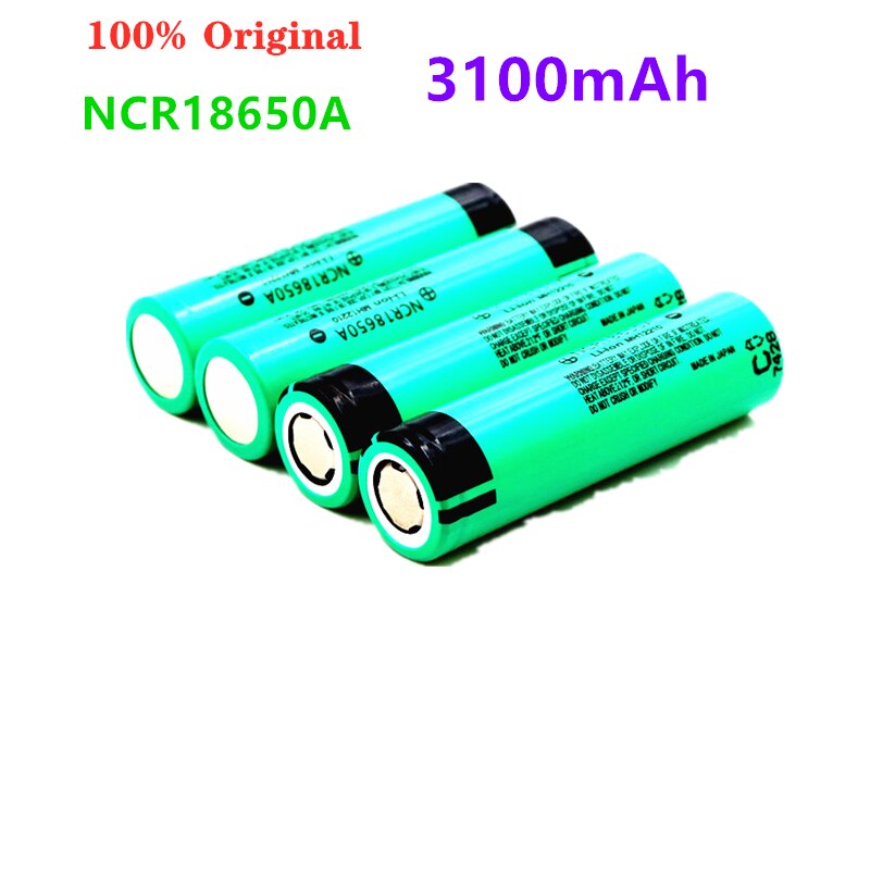 1-10PCS 100% Original 18650 battery NCR18650A 3.7v 3100mah Lithium Rechargeable Battery For Flashlight batteries