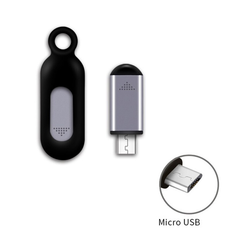 Mikro USB Typ-C Schnittstelle Drahtlose Infrarot Fernbedienung Adapter Clever App Kontrolle telefon Absender Für Android Handys: grau Mikro-USB