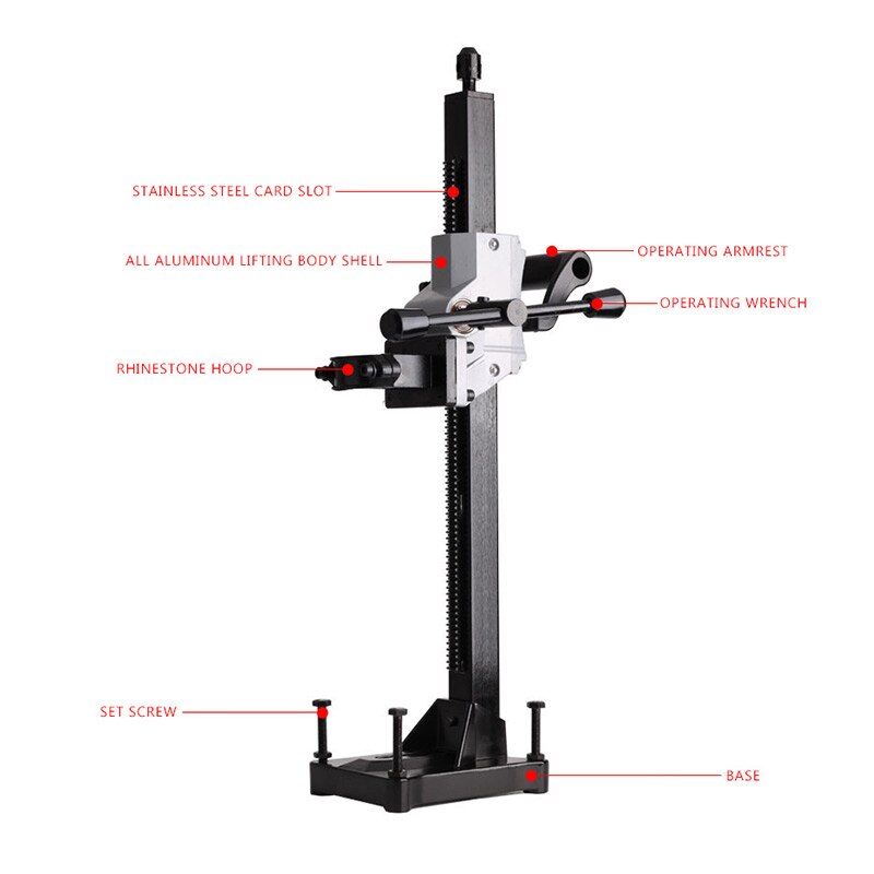 62Mm No.5 Boren Machine Beugel Diamant Boren Machine Beugel Aluminium Boor Houder Water Boor Stand