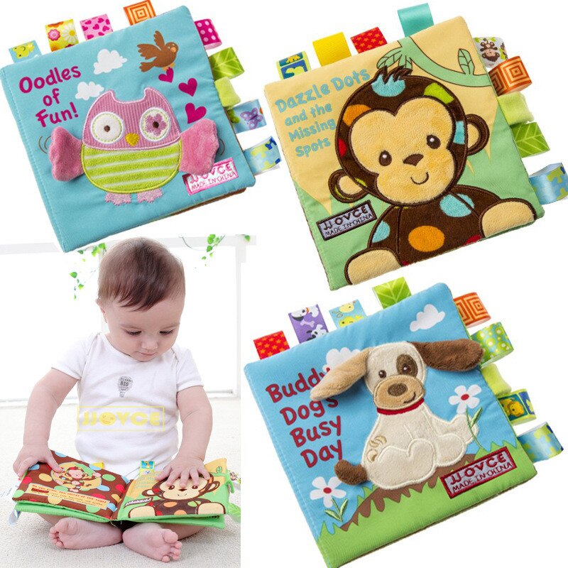 Baby Zachte Doek Boeken Pasgeboren Baby Speelgoed Vroeg Leren Scheuren Educatief Kids Doek Boeken Leuke Zuigeling Stof Boek Ratteles Speelgoed