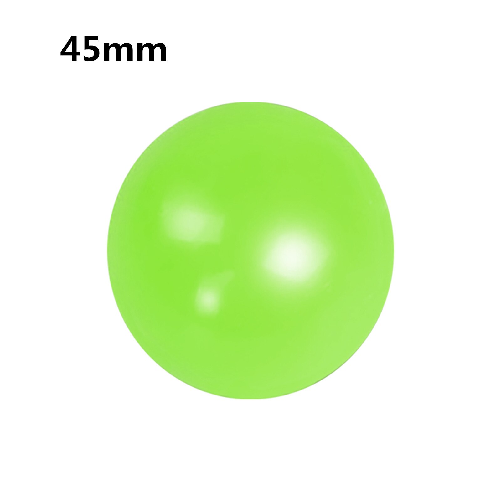 4pc Stick Wall Ball Fluorescent Squash Xmas Sticky Target Ball Decompression Throw Fidget Toy Kids Novelty Stress Relief: F 45mm