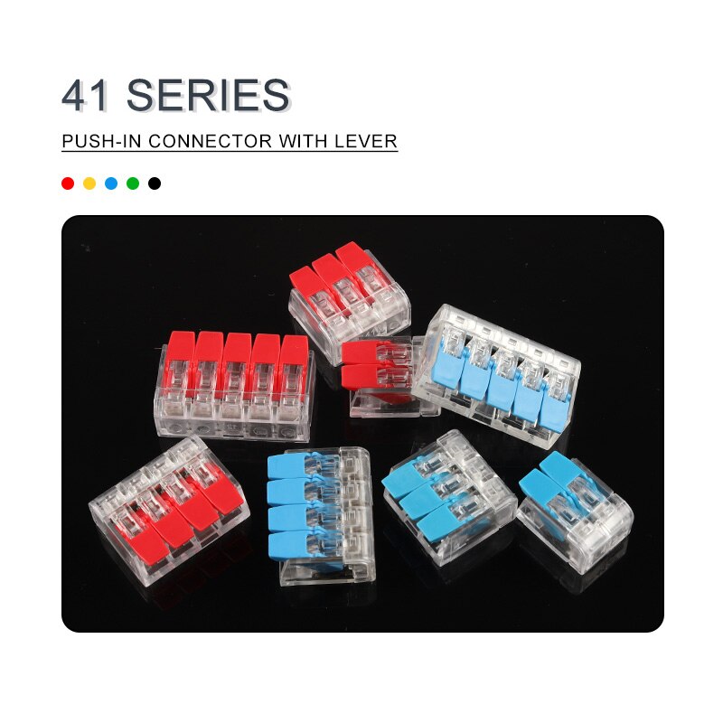 10 PCS Wire Connector Mini Quick Connector Universal Compact Wire Connector Plug-in Wire Terminal Home Wiring Connectors