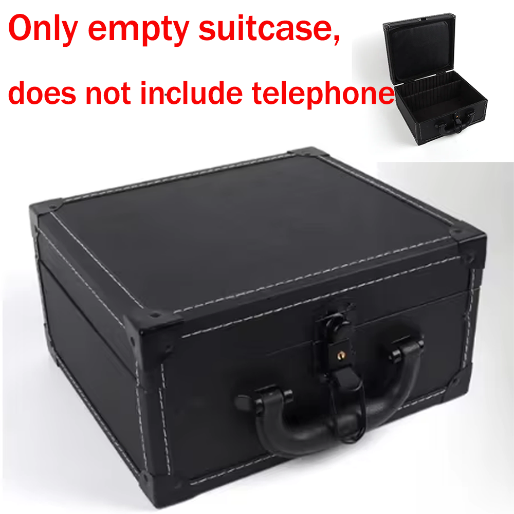 Wedding Audio Guest Book Telephone Suitcase, Audio Guestbook Phone protection box For Wedding Party Gathering Blessing Message T: Default Title