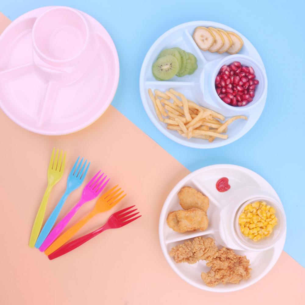 Praktisch Opbergvak Meerdere Grid Gerechten Plaat Servies Plastic Salade Rijst Groente Gerechten Plaat Voor Thuis