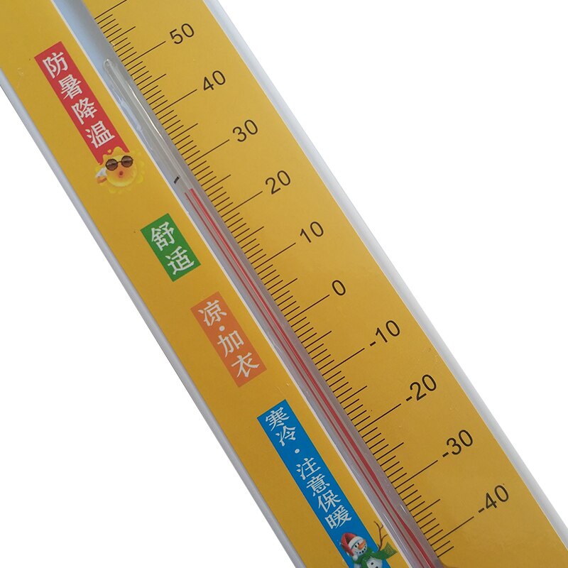 Bonito termómetro Vertical de dibujos animados, medidor de temperatura para Monitor de pared para uso en interiores y exteriores para niños