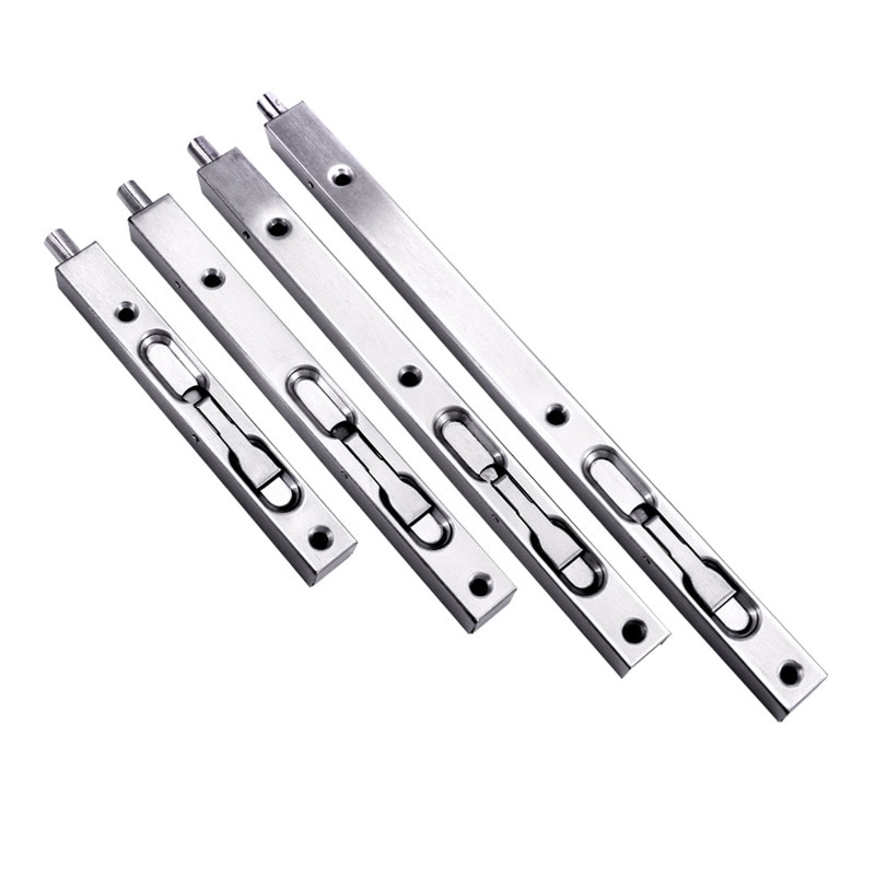 Stainless Steel Door Slide Bolt Latch Lock Flush Bolt for Primary-Secondary Doors (Pack of 2)