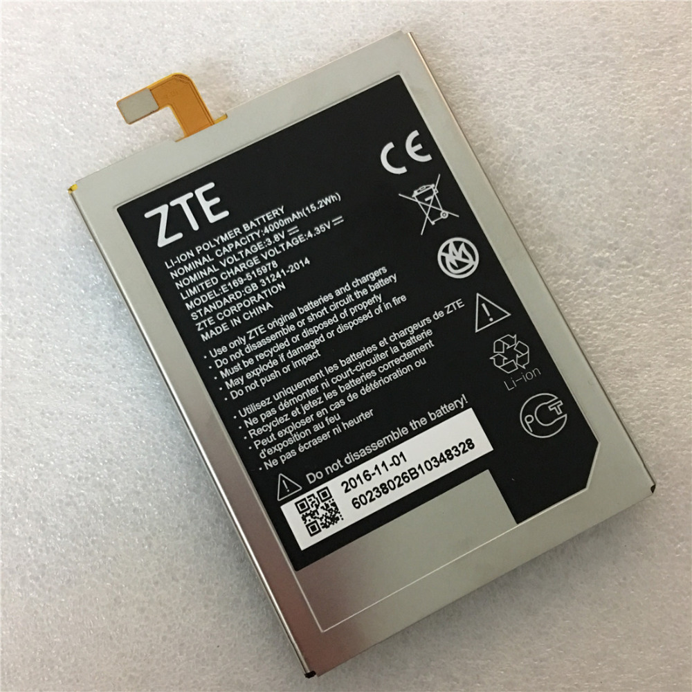 100% Getest 4000Mah E169-515978 515978 Voor Zte Q519T Blade X3 Blade D2 Blade A452 T620 T-620 Batterij