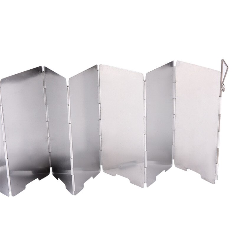 9 pcs Wind Deflectors Foldable Outdoor Camping Gas Stove Wind Shield Screens Wild Equipment Camping Cookware