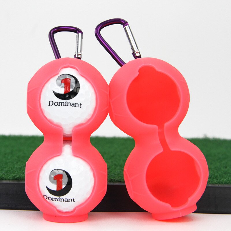 Housse de Golf en Silicone, 2 pièces d'accessoires de Golf, peut être accroché à la ceinture: rose red 