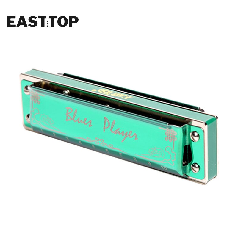 EASTTOP PR020 10 Holes Diatonic Harmonica Blues Harp Diatonic 10 Hole Blues Harmonica Musical Instruments