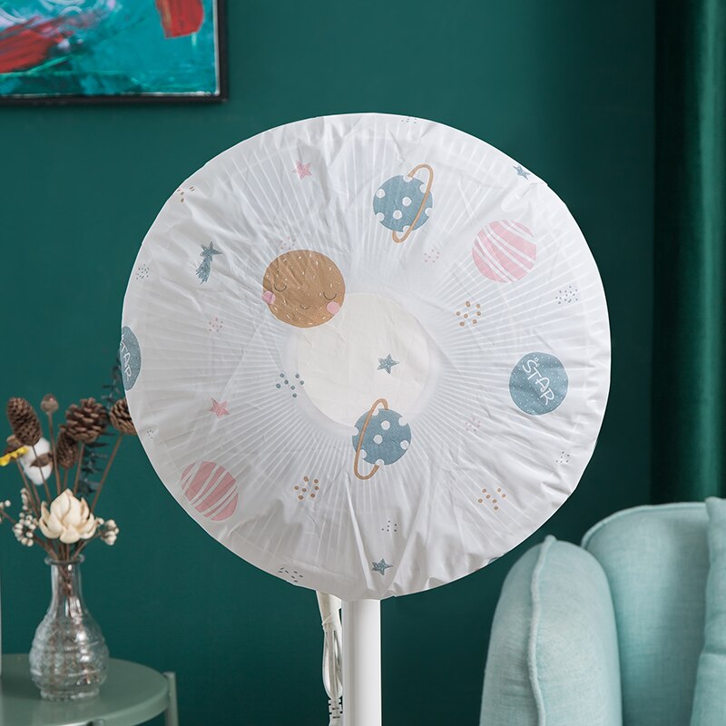 Stand Floor Fan Cover Fan Guard Storage Bag Full Coverage Dust Cover Protective Cover Dustproof Fan Protector Case Organizer: Planet 45cm