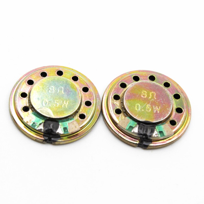 10x Mini Round Speakers – 8 Ohm 1W, 20mm Diameter – With Wires – Magnetic Loudspeaker (Model FZ1854)