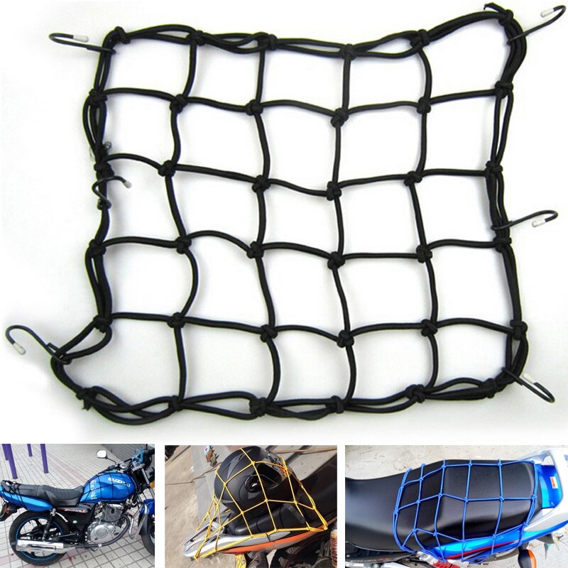 Universele Bungee Bagagenet Voor Motorcycle Bike Atv Offroad Board Gocart Accessoires Helm/Brandstoftank netto