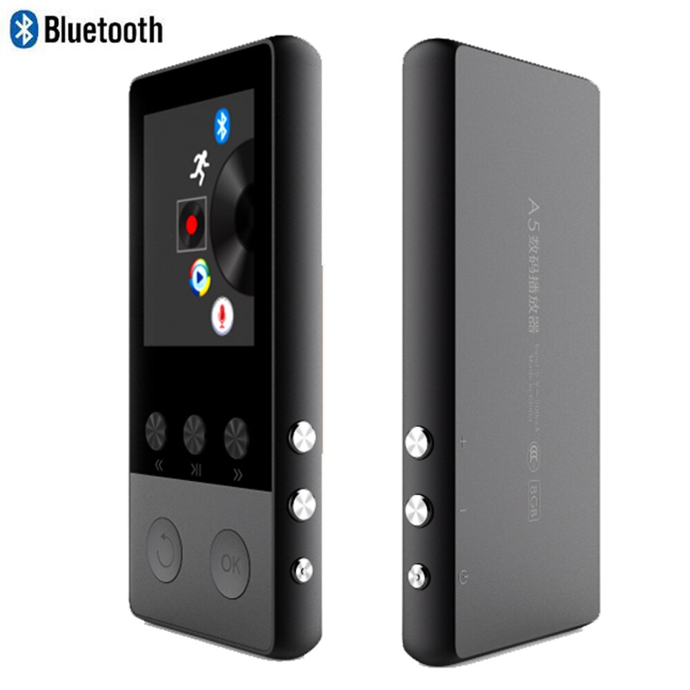 Bluetooth MP4 Player 8GB With 1.8 Inch Screen Can Play 80 hour with FM Radio Recorder Video E-Book Clock Data MP4 Music Player