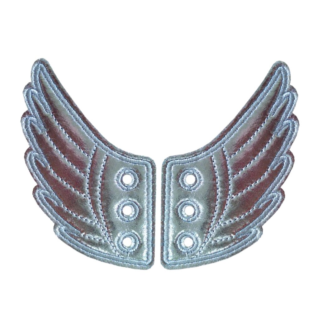 2 Pair Mens Shiny Shoes Angel Wings Charm Wings For Sneakers Shoes Decor