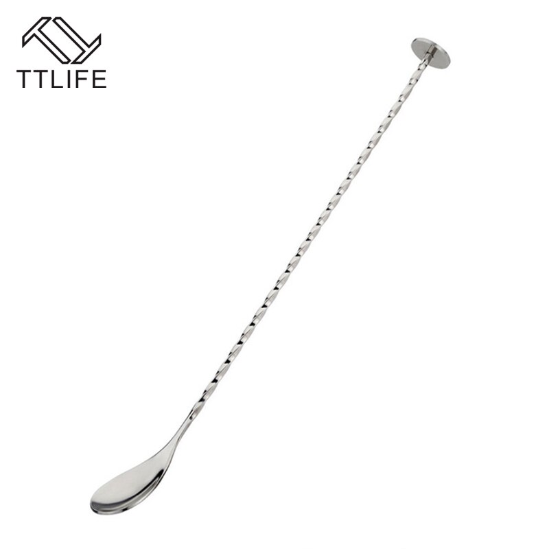 Ttlife ruostumaton teräs kierre baarilusikka swizzle stick kahvi cocktail mojito viini lusikat barware baarimikko työkalut tarvikkeet