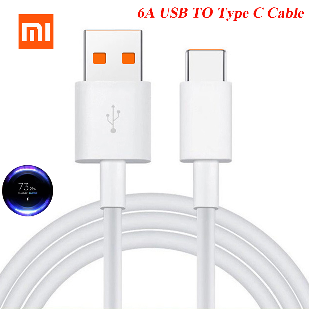 6a originale xiaomi turbo-ladekabel 120w 67w usb type c ladekabel til  mi 14 13 12s poco  x3 x4 pro redmi Merk 13 pro  k50 pro+
