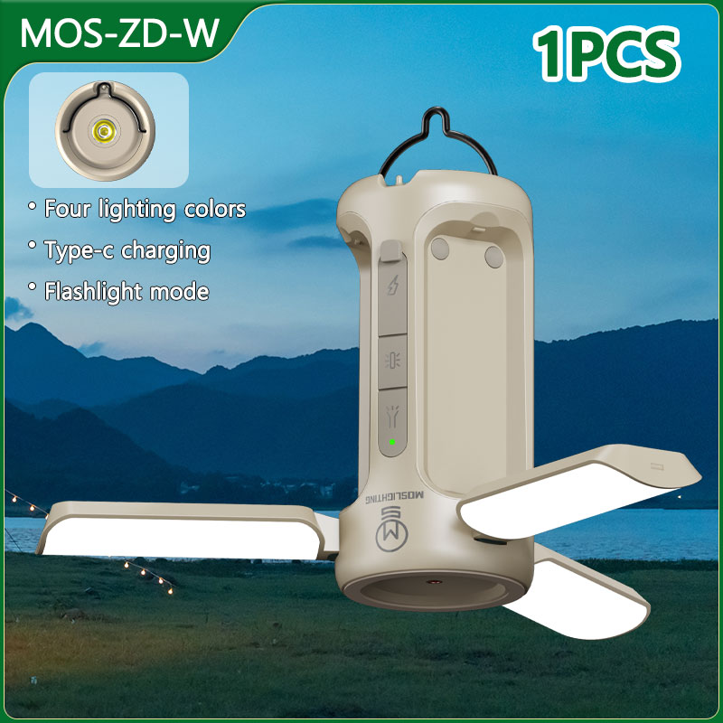 MOSLIGHTING Outdoor LED Camping Light USB Charging Folding Lantern Bluetooth Music Player Emergency Lighting Portable Flashlight: 4.5 W