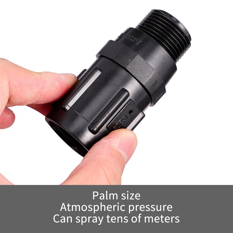 Drip Irrigation Regulating Valve 3/4 inch 25 PSI Replacement Water Pressure Regulator (Black)