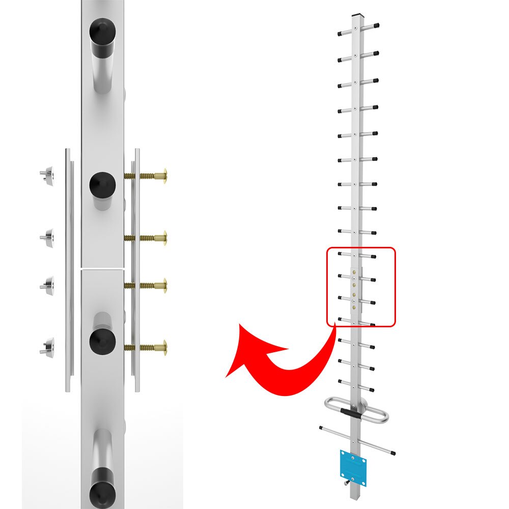 Lintratek 20dbi gsm 2g 3g 4g yagi antena exterior lte 4g impulsionador antena externa com n fêmea para amplificador repetidor