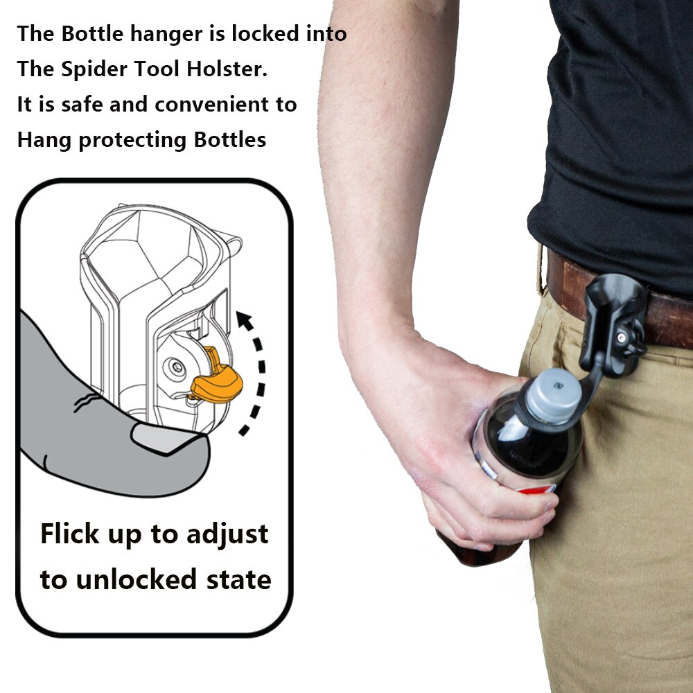 Spider Tool Holster- Life Style Tool Kit with Keychain, Bottle hanger and Tool Holster