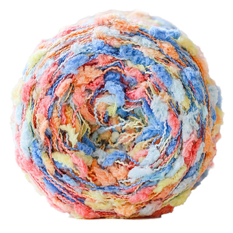 Original Mixed Color Wool Colored Dots, Bean Yarn, Wool Ball, Woven Scarf, Coat, Sweater, Handmade Yarn Material,