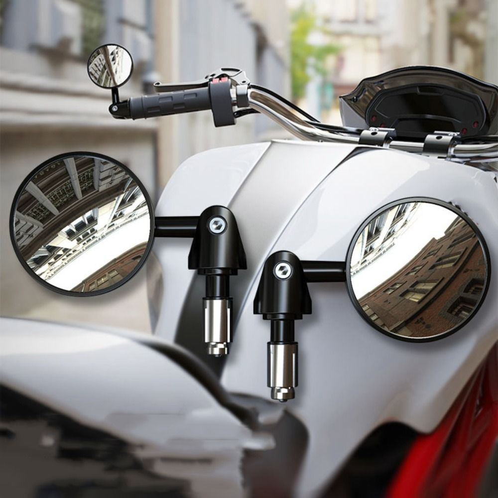Specchietto retrovisore per manubrio moto esteso Punto cieco Vista ampia Specchio piccolo Specchio per manubrio Specchio girevole di sicurezza pieghevole