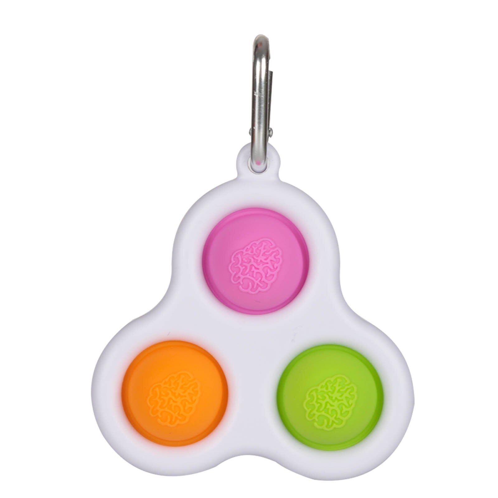 Montessori Fidget Toy Baby Early Education Finger Exercise Reliever Toys Push Keyring Montessori Fidget Toys For Adult D08: Q