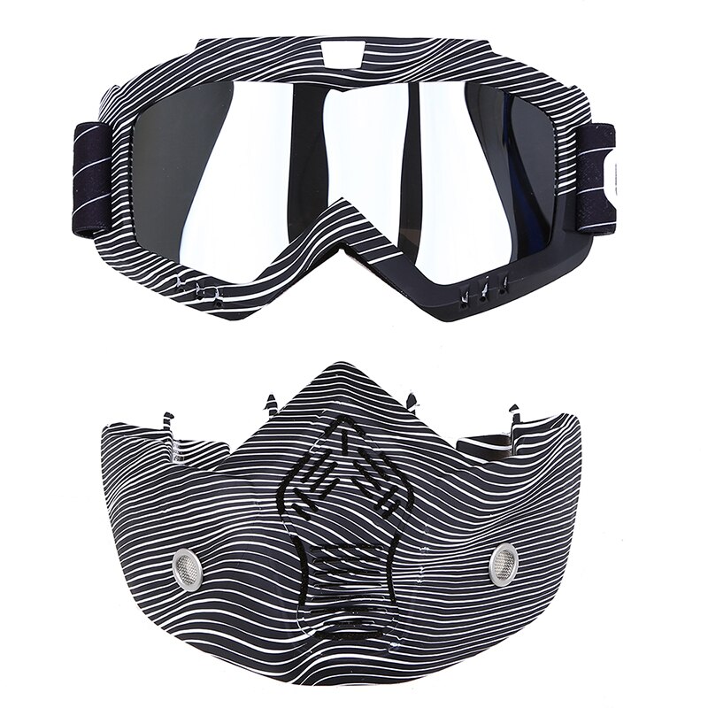 Motorcykelglasögon motorcross skidglasögon vindtät utomhus solglasögon skoter smutscykel snöskoter mask glasögon tillbehör: Typ 12
