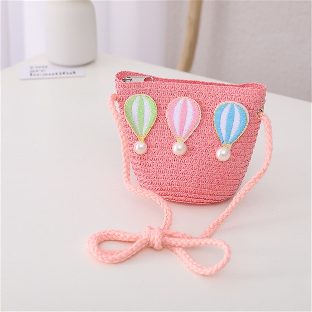 Conjunto de bolsa protectora para niñas, gorro antipolvo de alta capacidad con decoración de globos de colores, bolsa de mensajero para vacaciones, 2 piezas, 2022