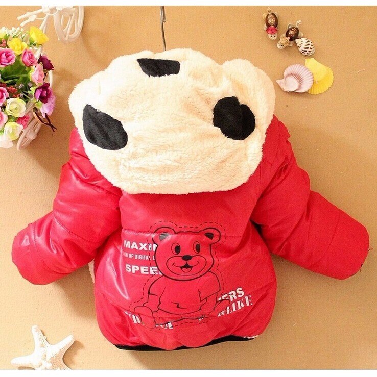 Winter Kids Meisjes Leuke Panda Patroon Jas Baby Jongens Jas Warm Katoen Hooded Bovenkleding Voor Meisjes Kinderen Kleding